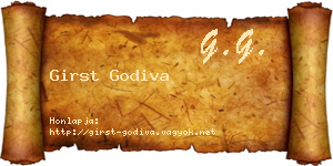 Girst Godiva névjegykártya